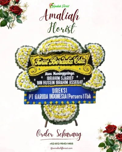 Papan Bunga Duka di Deblod Sundoro